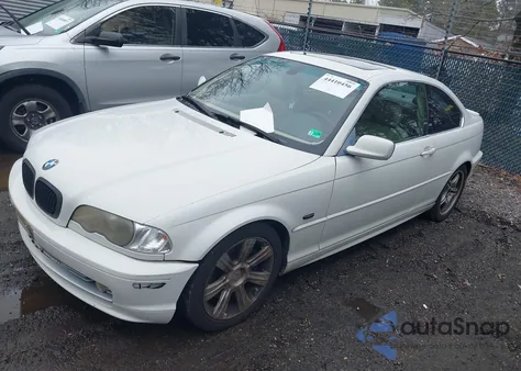 2001 BMW 330Ci z USA, uszkodzony, nr VIN WBABN53421JU37349